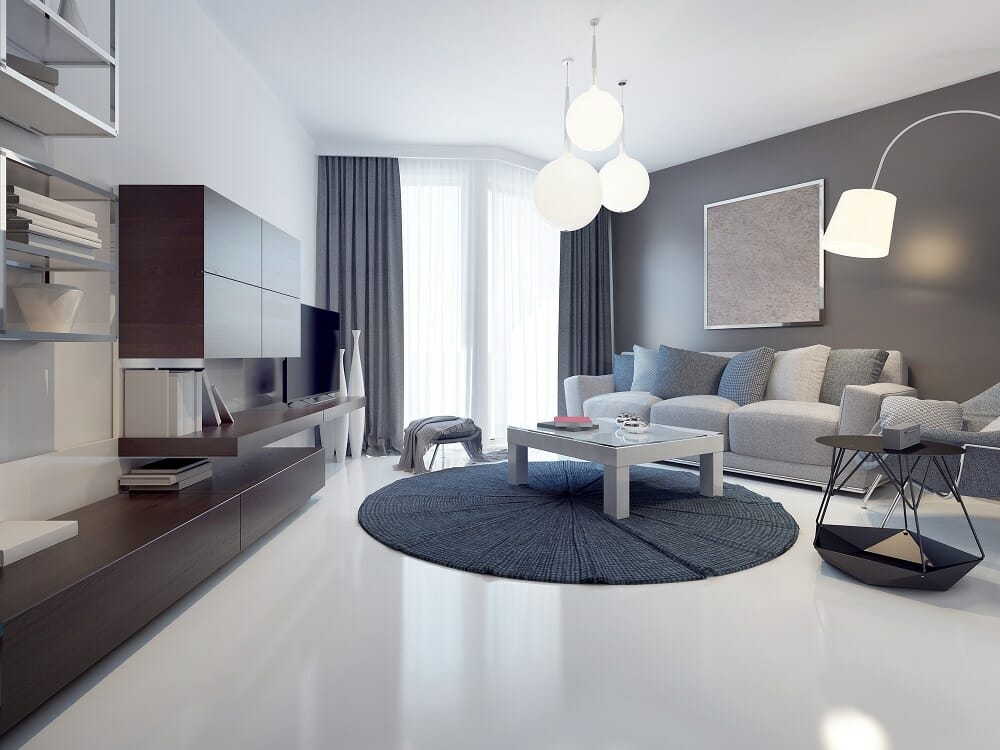 Idea of contemporary living room
